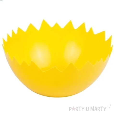 dekoracja wiekanocne skorupki zolte czakos 5 szt