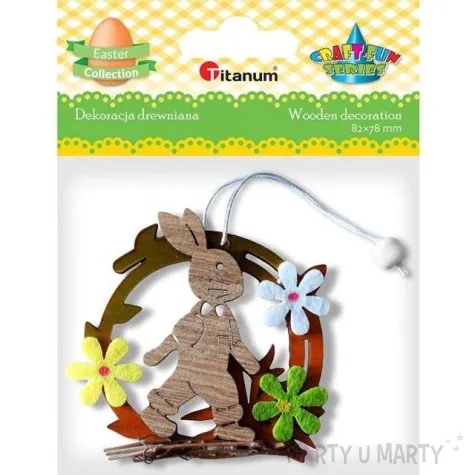 dekoracja wielkanoc krolik kroczacy titanum