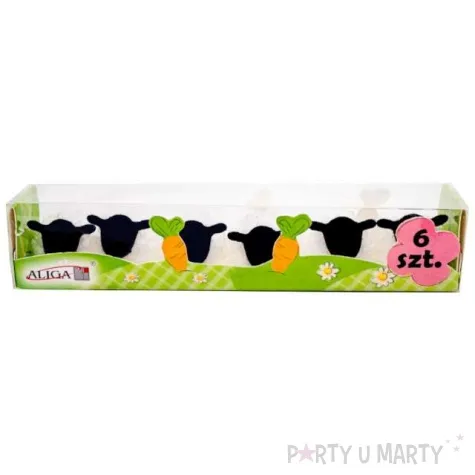 dekoracja wielkanoc owieczki aliga 2 5 cm 6 szt