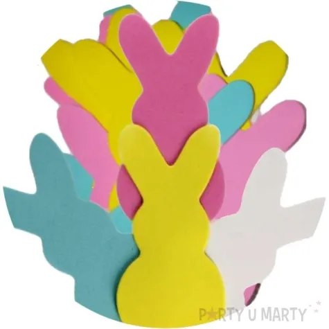 dekoracja wielkanocne kroliczki xl piankowa brewis 15 5 cm 12 szt