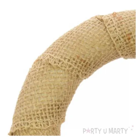 dekoracja wieniec baza jutowa brazowy arpex 14 5 cm