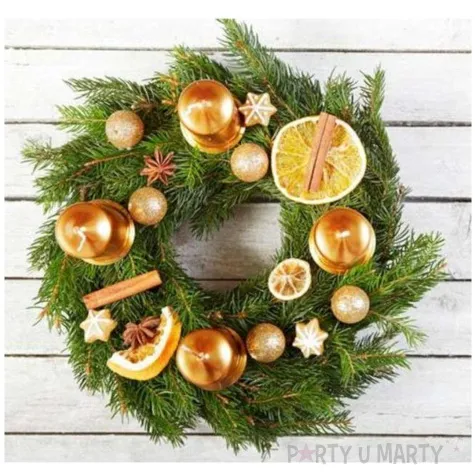 dekoracja wieniec swiateczna jodla arpex 40 cm