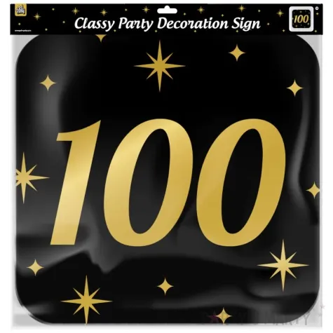 dekoracja wiszaca 100 urodziny classy party 50x50 cm pd party