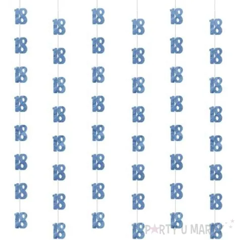 dekoracja wiszaca 18 unique niebieska 6 x 1 52 m