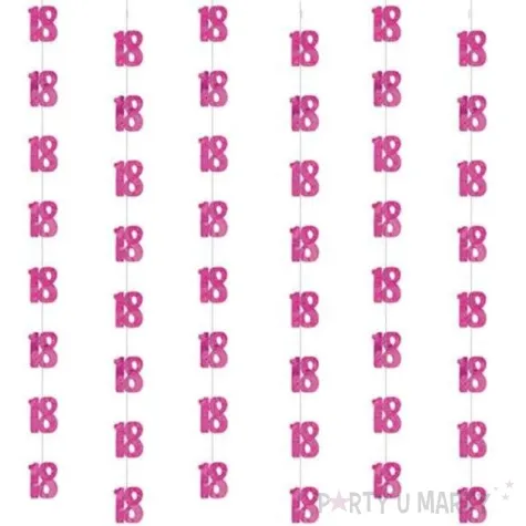 dekoracja wiszaca 18 unique rozowa 6 x 1 52 m