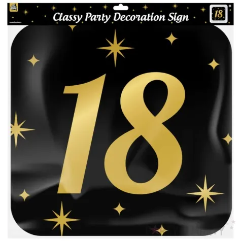 dekoracja wiszaca 18 urodziny classy party 50x50 cm pd party
