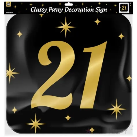dekoracja wiszaca 21 urodziny classy party 50x50 cm pd party