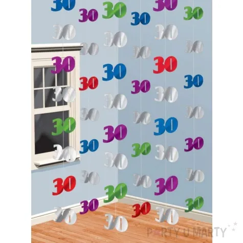 dekoracja wiszaca 30 amscan multikolor 6 x 2 1 m