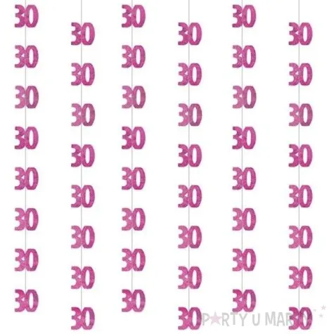 dekoracja wiszaca 30 unique rozowa 6 x 1 52 m