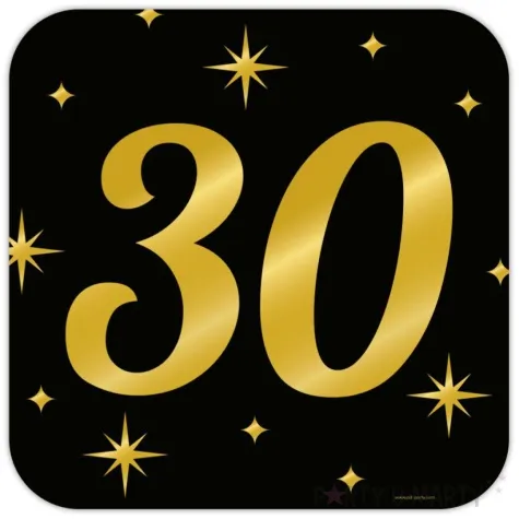 dekoracja wiszaca 30 urodziny classy party 50x50 cm pd party