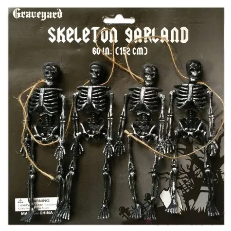 dekoracja wiszaca 4 szkielety 15 cm