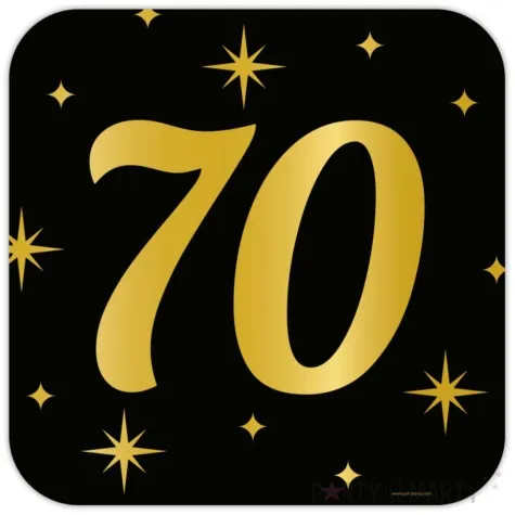 dekoracja wiszaca 70 urodziny classy party 50x50 cm pd party