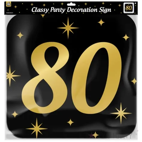 dekoracja wiszaca 80 urodziny classy party 50x50 cm pd party