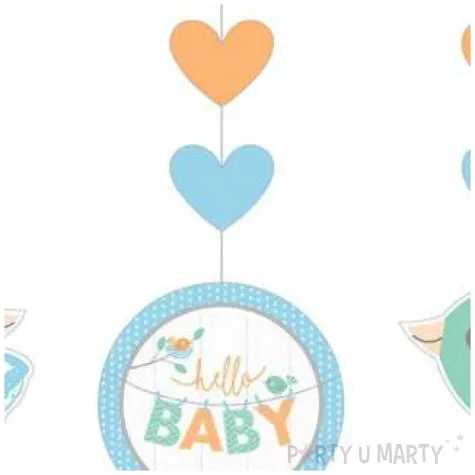 dekoracja wiszaca baby boy godan 91 cm 3 szt