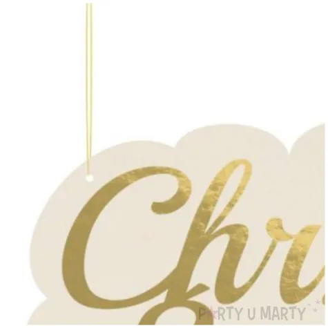 dekoracja wiszaca chrzest swiety chmurka partycollection 41 x 27 cm