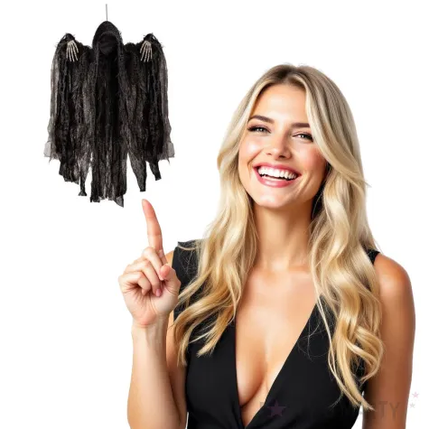 dekoracja wiszaca duch bez twarzy carnival toys 50 cm