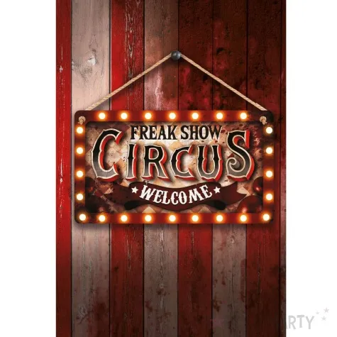 dekoracja wiszaca freak show circus guirca 35 x 20 cm