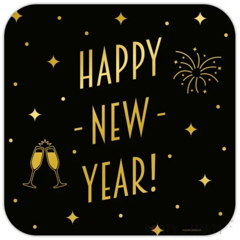 dekoracja wiszaca happy new year classy party 50x50 cm pd party