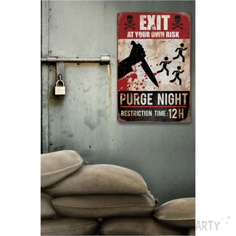 dekoracja wiszaca killing day exit guirca 24 x 36 cm