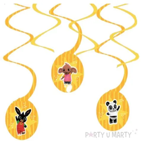 dekoracja wiszaca krolik bing amscan 6 szt