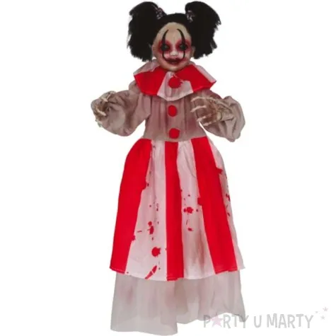 dekoracja wiszaca krwawa lalka kolorowa guirca 85 cm