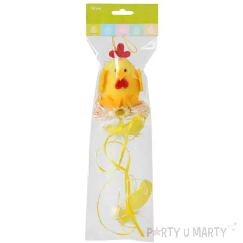 dekoracja wiszaca kurczaczek zolty arpex 35 cm