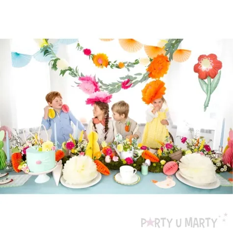 dekoracja wiszaca kwiaty partydeco 3 szt