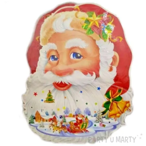 dekoracja wiszaca mikolaj merry christmas carnival toys 60 x 50 cm