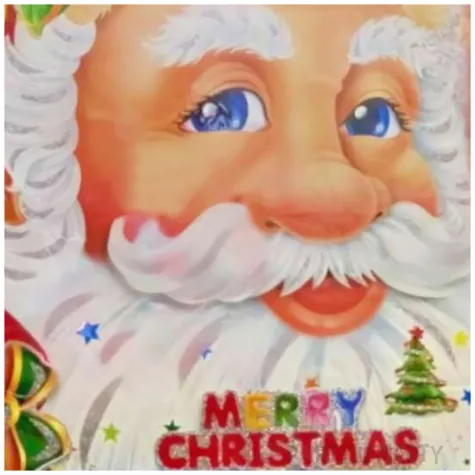 dekoracja wiszaca mikolaj merry christmas carnival toys 60 x 50 cm