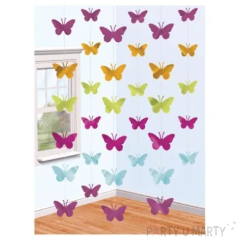 dekoracja wiszaca motylki 6x2m 1op
