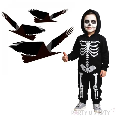 dekoracja wiszaca mroczne kruki czarne amscan 3 szt