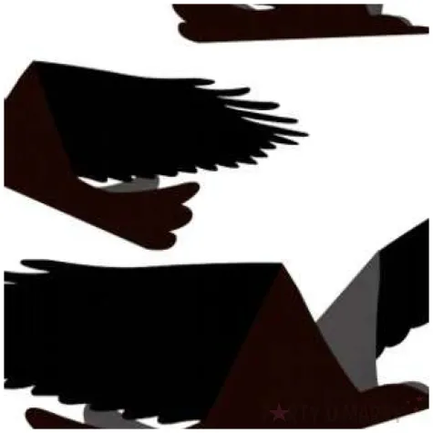 dekoracja wiszaca mroczne kruki czarne amscan 3 szt