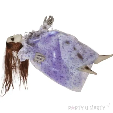 dekoracja wiszaca opetana dziewczyna kolorowa guirca 60 cm