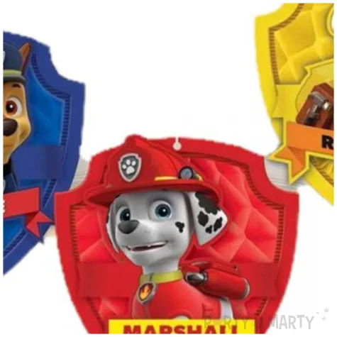 dekoracja wiszaca paw patrol amscan 17 cm 3 szt