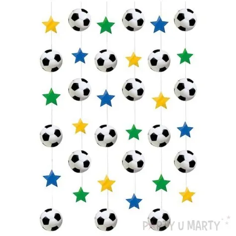 dekoracja wiszaca pilka nozna amscan 6 szt
