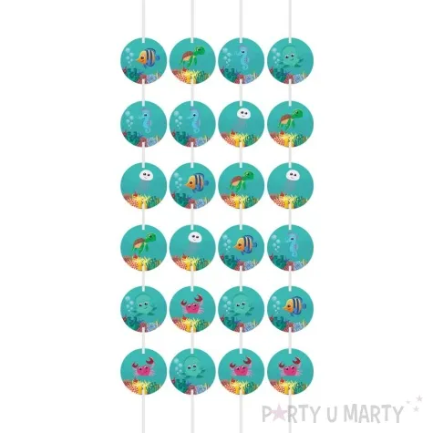 dekoracja wiszaca podwodny swiat rybki congee zielone congee 4 szt