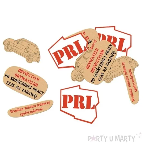 dekoracja wiszaca prl brazowy bialy congee 12 szt