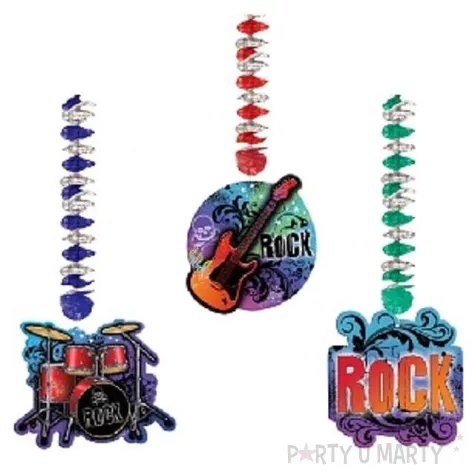 dekoracja wiszaca rock star amscan 1 4 m 3 szt