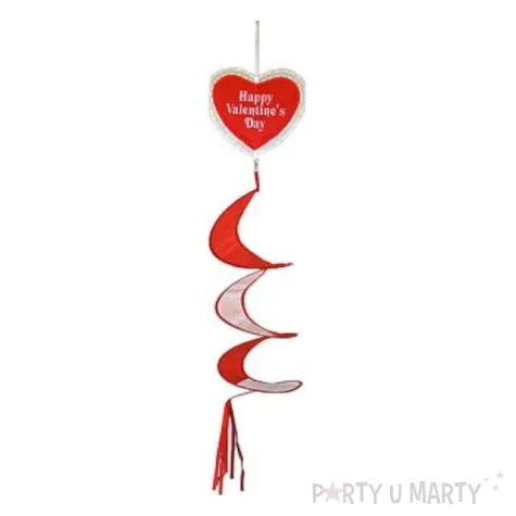 dekoracja wiszaca serduszko ze spirala godan 110 cm