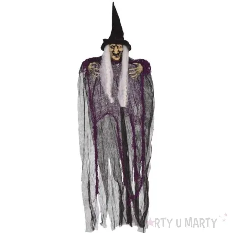 dekoracja wiszaca straszna czarownica guirca 80 cm