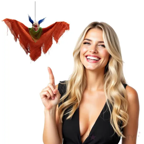 dekoracja wiszaca straszny klaun carnival toys 36 cm