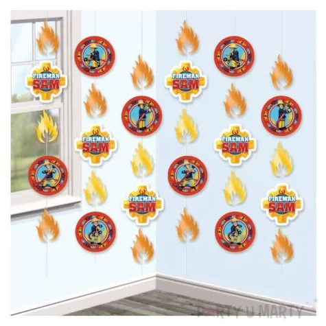 dekoracja wiszaca strazak sam amscan 6 x 2 1 m