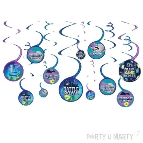 dekoracja wiszaca swiderki battle royale amscan 12 szt
