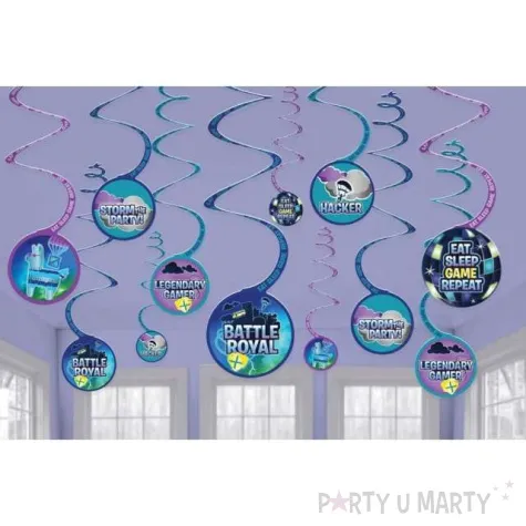 dekoracja wiszaca swiderki battle royale amscan 12 szt