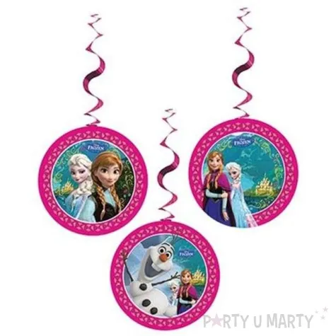 dekoracja wiszaca swiderki frozen 70 cm 3 szt