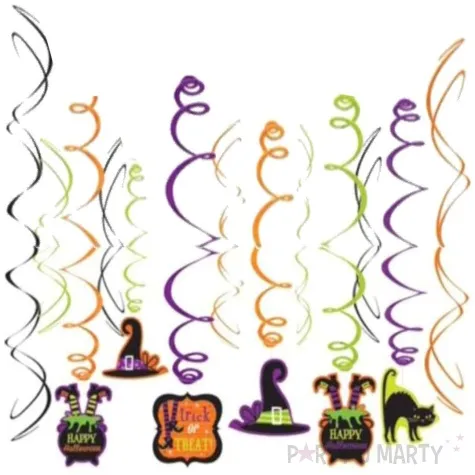 dekoracja wiszaca swiderki halloween mix amscan 12 szt