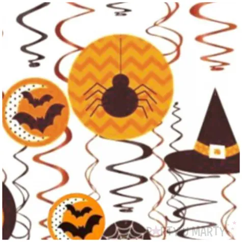 dekoracja wiszaca swiderki nietoperze i dynie mix amscan 30 szt