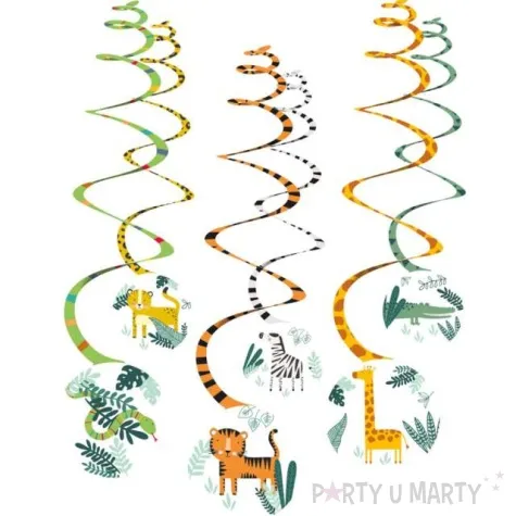 dekoracja wiszaca swiderki wesole zoo amscan 60 cm 6 szt