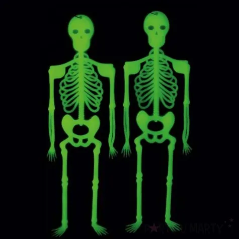 dekoracja wiszaca swiecace szkielety carnival toys 33 cm