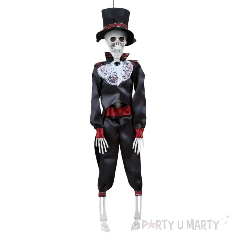 dekoracja wiszaca szkielet meksykanin guirca 40 cm